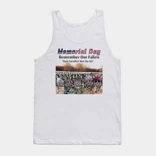 Memorial Day. Remember Our Fallen. Tank Top